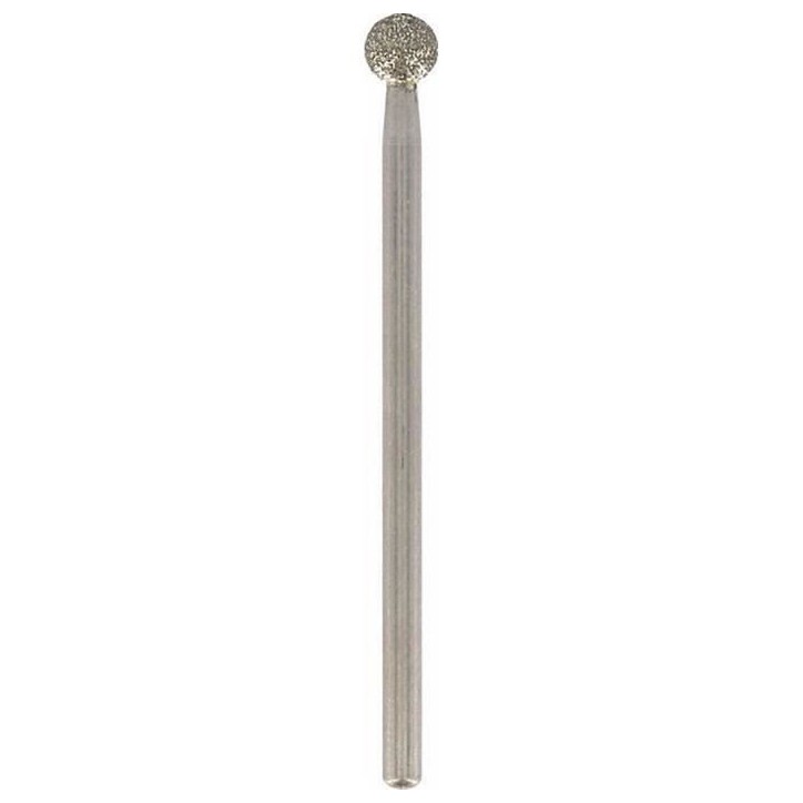 DREMEL - Lot de 2 pointes diamantées 4,4mm 7105 - Pour bois, céramique, verre et pierres semi-précieuses