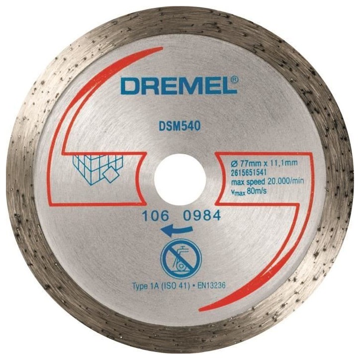 DREMEL Disque Diamant S540 pour Scie Compacte Dremel DSM20 DREMEL Disque Diamant S540 pour Scie Compacte Dremel DSM20