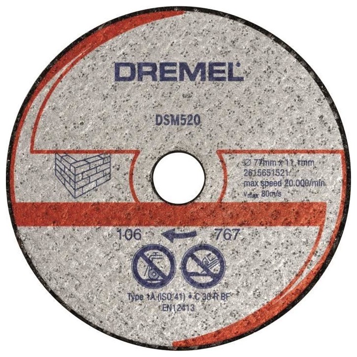 DREMEL Lot de 2 Disques pour Scie Compacte Dremel DSM20 DREMEL Lot de 2 Disques pour Scie Compacte Dremel DSM20