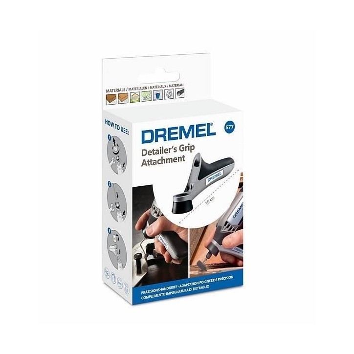 Poignée de précision Dremel 577 - Meilleure prise en main pour travaux minutieux Poignée de précision Dremel 577 - Meilleure prise en main pour travaux minutieux