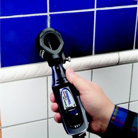 DREMEL - Kit déjointage 568 - pour descellement de joints muraux - guide de profondeur - fraise de 1,3mm