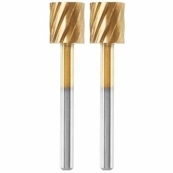 Lot de 2 fraises acier haute longévité Dremel Max 115 - ø 7,8mm cyl