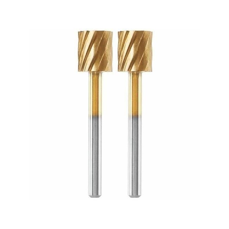 Lot de 2 fraises acier haute longévité Dremel Max 115 - ø 7,8mm cyl Lot de 2 fraises acier haute longévité Dremel Max 115 - ø 7,8mm cyl