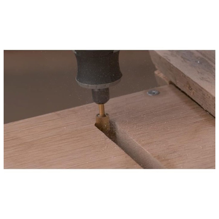 Lot de 2 fraises acier haute longévité Dremel Max 115 - ø 7,8mm cylindrique Lot de 2 fraises acier haute longévité Dremel Max 115 - ø 7,8mm cylindrique