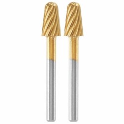 Lot de 2 fraises acier rapide haute longévité Dremel Max 117 - ø 6,