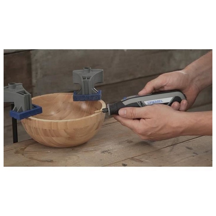 Lot de 2 fraises acier rapide haute longévité Dremel Max 117 - ø 6,4mm bout rond Lot de 2 fraises acier rapide haute longévité Dremel Max 117 - ø 6,4mm bout rond