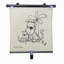 Store enrouleur de fenetre de voiture - DREAMBABY - Double face Zebra