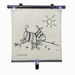 Store enrouleur de fenetre de voiture - DREAMBABY - Double face Zebra