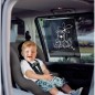 Store enrouleur de fenetre de voiture - DREAMBABY - Double face Zebra & Tigre Print - Réglable 2pcs