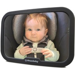 Grand miroir rétroviseur rectangulaire - DREAMBABY - Réglable pour s