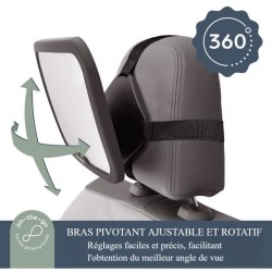 Grand miroir rétroviseur rectangulaire - DREAMBABY - Réglable pour s