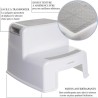 Tabouret marchepied - DREAMBABY - 2 Up - Antidérapant et texturé - J