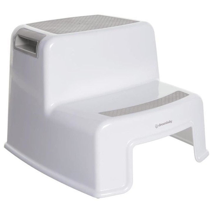 Tabouret marchepied - DREAMBABY - 2 Up - Antidérapant et texturé - Jusqu'a 80 kg pour les petits et les adultes - Gris Tabouret marchepied - DREAMBABY - 2 Up - Antidérapant et texturé - Jusqu'a 80 kg pour les petits et les adultes - Gris