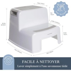 Tabouret marchepied - DREAMBABY - 2 Up - Antidérapant et texturé - J