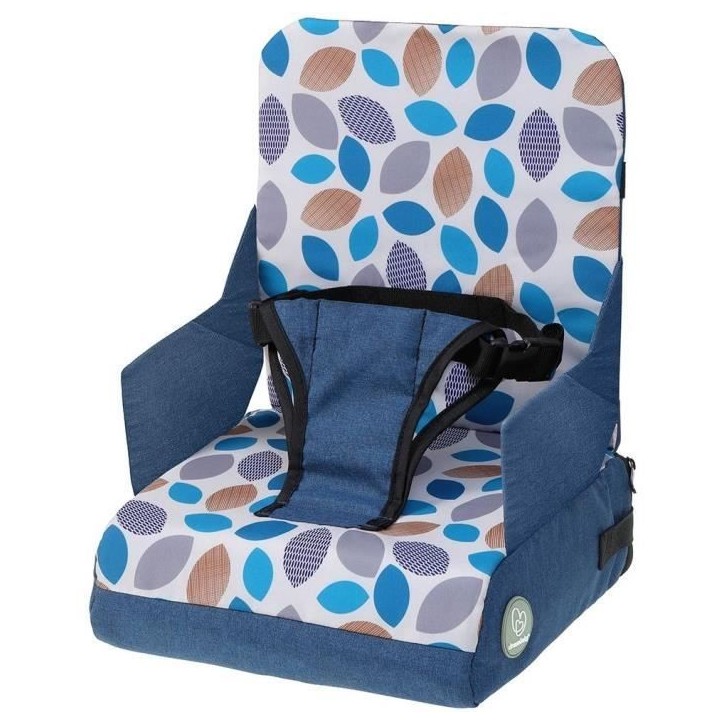 Siege d'appoint d'alimentation portable - DREAMBABY - Grab ‘N Go - Feuilles - Bleu