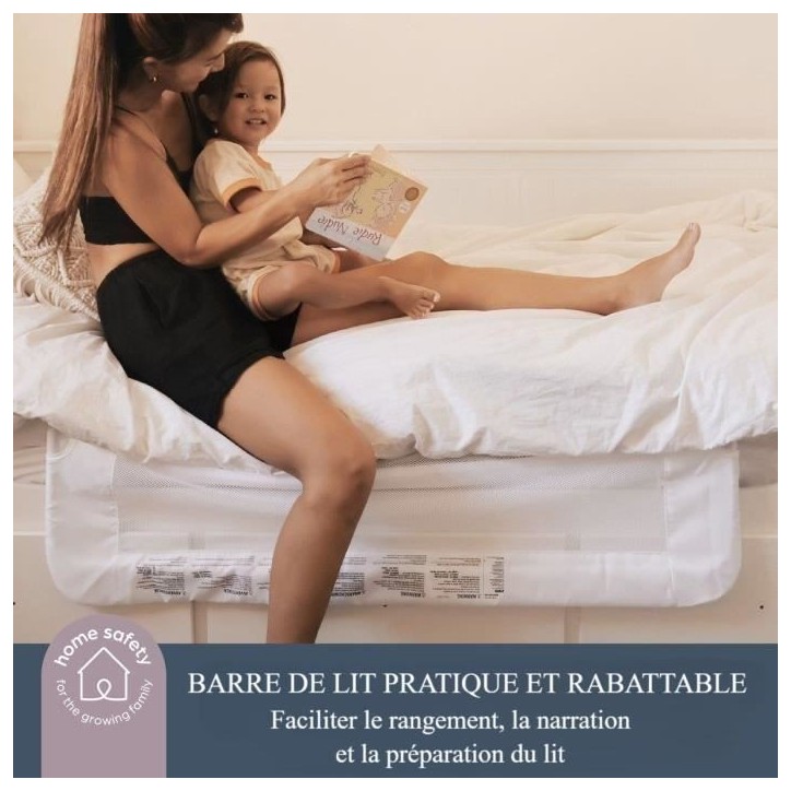 Barriere de lit Dreambaby Maggie - lits encastrés et aux lits plats- Mesurant 110 cm de large et 50 cm de haut Barriere de lit Dreambaby Maggie - lits encastrés et aux lits plats- Mesurant 110 cm de large et 50 cm de haut
