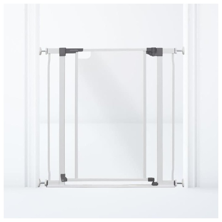 Barriere de sécurité a panneau transparent - DREAMBABY - Fonction maintien en position ouverte- Bas anti-chute - Blanc Barriere de sécurité a panneau transparent - DREAMBABY - Fonction maintien en position ouverte- Bas anti-chute - Blanc
