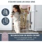 Barriere de sécurité a panneau transparent - DREAMBABY - Fonction maintien en position ouverte- Bas anti-chute - Blanc Barriere de sécurité a panneau transparent - DREAMBABY - Fonction maintien en position ouverte- Bas anti-chute - Blanc