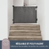 Extra haute barriere de sécurité rétractable - DREAMBABY - 60 a 140