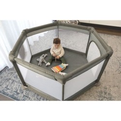 Parc Explore - DREAMBABY - 6 côtés avec base en tissu et cadre rembo