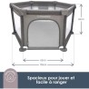 Parc Explore - DREAMBABY - 6 côtés avec base en tissu et cadre rembo