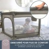 Parc Explore - DREAMBABY - 6 côtés avec base en tissu et cadre rembo
