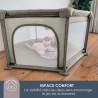 Parc Explore - DREAMBABY - 6 côtés avec base en tissu et cadre rembo