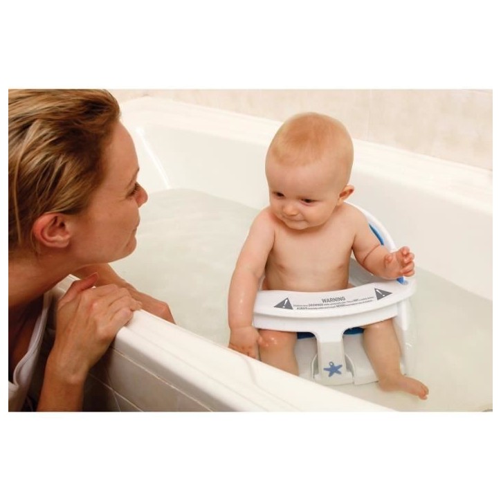 Siege de bain - DREAMBABY - Super confortable - Indicateur de détection de chaleur - 6 a 24 mois jusqu'a 13 kg - Blanc Siege de bain - DREAMBABY - Super confortable - Indicateur de détection de chaleur - 6 a 24 mois jusqu'a 13 kg - Blanc