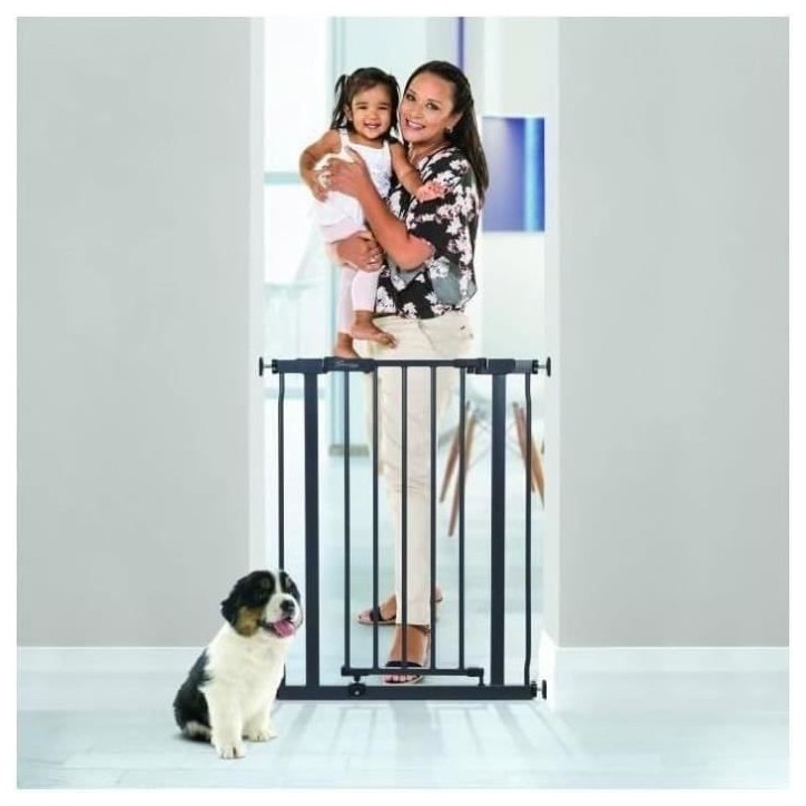 Barriere de sécurité - DREAMBABY - AVA - Montée par pression - 61-68 x 75 cm - Double verrouillage - Anthracite Barriere de sécurité - DREAMBABY - AVA - Montée par pression - 61-68 x 75 cm - Double verrouillage - Anthracite