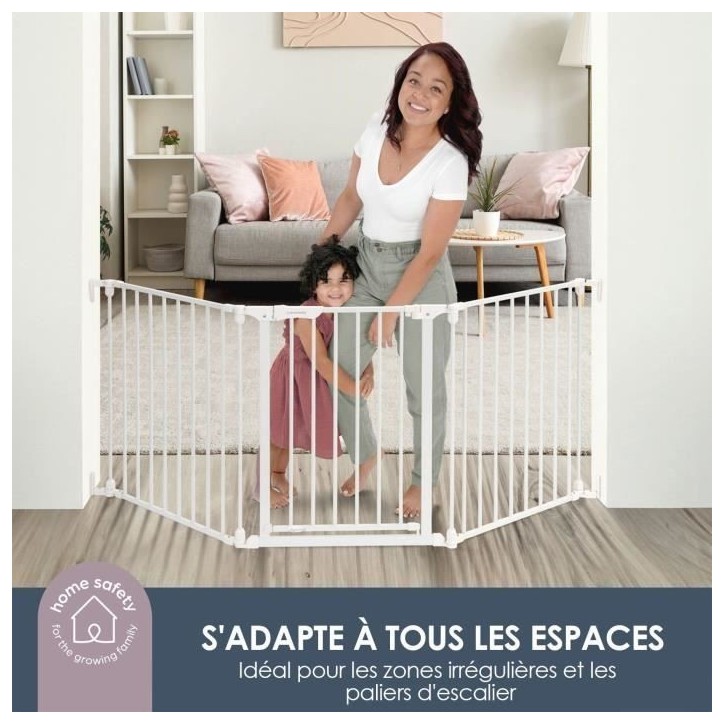 Barriere de sécurité enfant - Discovery 3 - DREAMBABY - 74,5 cm a 1,95 cm - Blanc Barriere de sécurité enfant - Discovery 3 - DREAMBABY - 74,5 cm a 1,95 cm - Blanc