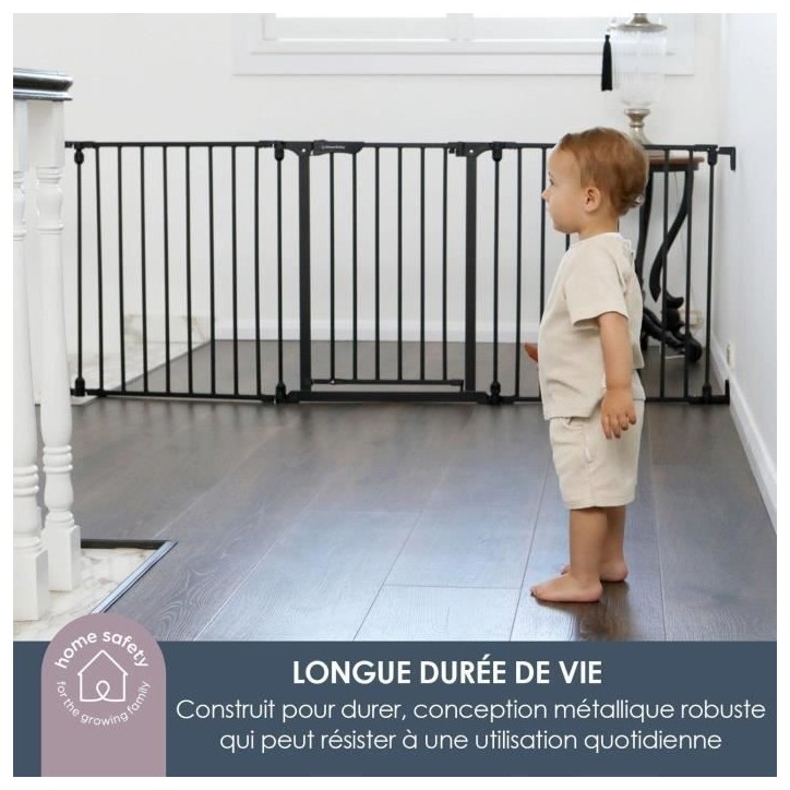 Barriere de sécurité enfant - Discovery 3 - DREAMBABY - 74,5 cm a 1,95 cm - Blanc Barriere de sécurité enfant - Discovery 3 - DREAMBABY - 74,5 cm a 1,95 cm - Blanc