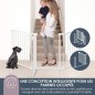 Barriere de sécurité enfant - Discovery 3 - DREAMBABY - 74,5 cm a 1,95 cm - Blanc