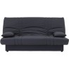 Banquette clic clac 3 places - Tissu gris anthracite - L 190 x P 92 cm