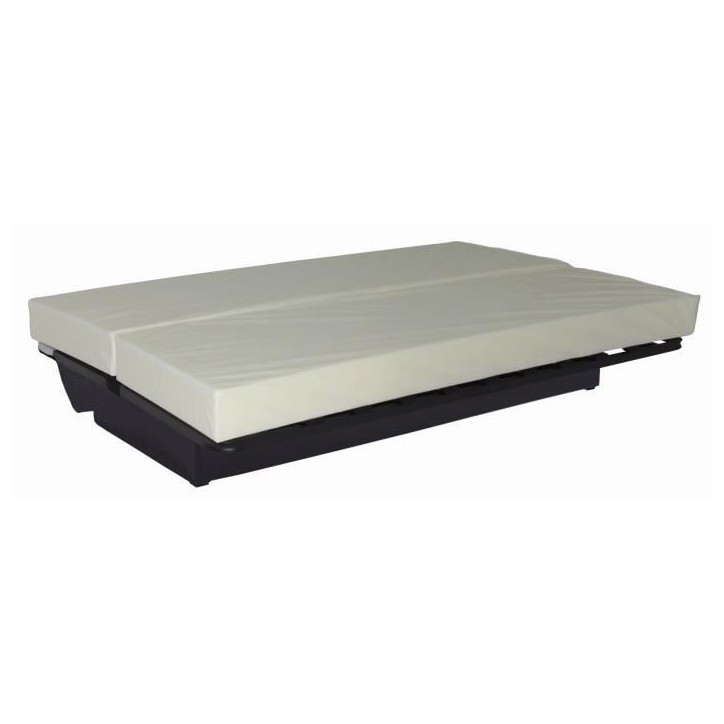 Banquette clic clac 3 places - Tissu gris anthracite - L 190 x P 92 cm - DREAM - Style Contemporain Banquette clic clac 3 places - Tissu gris anthracite - L 190 x P 92 cm - DREAM - Style Contemporain