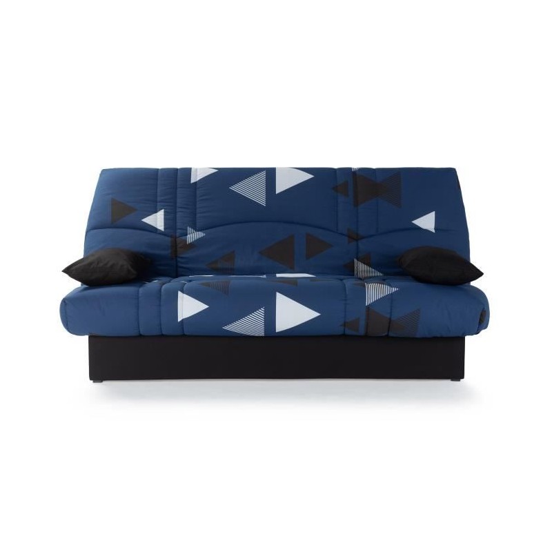Banquette clic clac 3 places - tissu Bikini bleu - Style contemporain Banquette clic clac 3 places - tissu Bikini bleu - Style contemporain