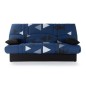 Banquette clic clac 3 places - tissu Bikini bleu - Style contemporain - L 190 x P 92 cm - DREAM