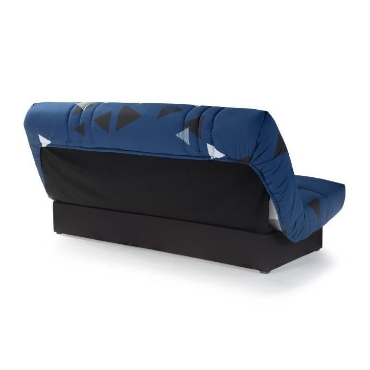 Banquette clic clac 3 places - tissu Bikini bleu - Style contemporain - L 190 x P 92 cm - DREAM Banquette clic clac 3 places - tissu Bikini bleu - Style contemporain - L 190 x P 92 cm - DREAM