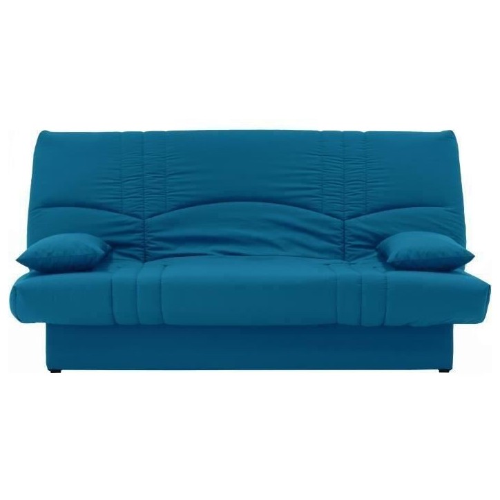 Banquette clic clac 3 places - Tissu bleu canard - Style Contemporain - L 190 x P92 cm - DREAM Banquette clic clac 3 places - Tissu bleu canard - Style Contemporain - L 190 x P92 cm - DREAM