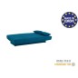 Banquette clic clac 3 places - Tissu bleu canard - Style Contemporain - L 190 x P92 cm - DREAM