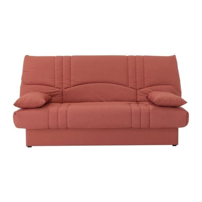 Banquette clic clac 3 places - tissu Terracotta - Style contemporain - Banquette clic clac 3 places - tissu Terracotta - Style contemporain -