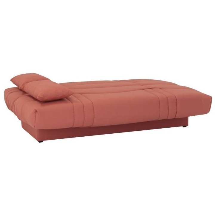 Banquette clic clac 3 places - tissu Terracotta - Style contemporain - L 190 x P 92 cm - DREAM Banquette clic clac 3 places - tissu Terracotta - Style contemporain - L 190 x P 92 cm - DREAM