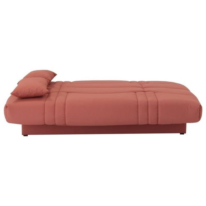 Banquette clic clac 3 places - tissu Terracotta - Style contemporain - L 190 x P 92 cm - DREAM Banquette clic clac 3 places - tissu Terracotta - Style contemporain - L 190 x P 92 cm - DREAM