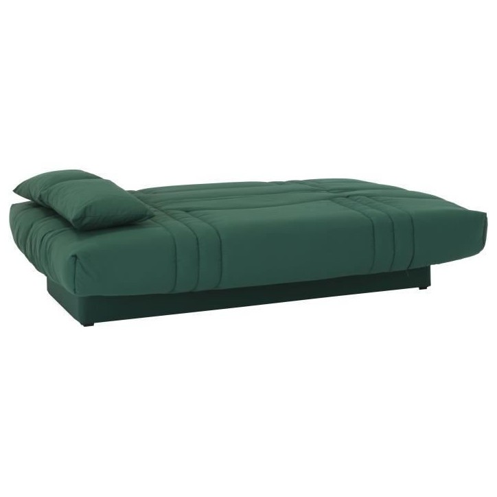 Banquette clic clac 3 places - tissu Vert foret - Style contemporain - L 190 x P 92 cm - DREAM Banquette clic clac 3 places - tissu Vert foret - Style contemporain - L 190 x P 92 cm - DREAM