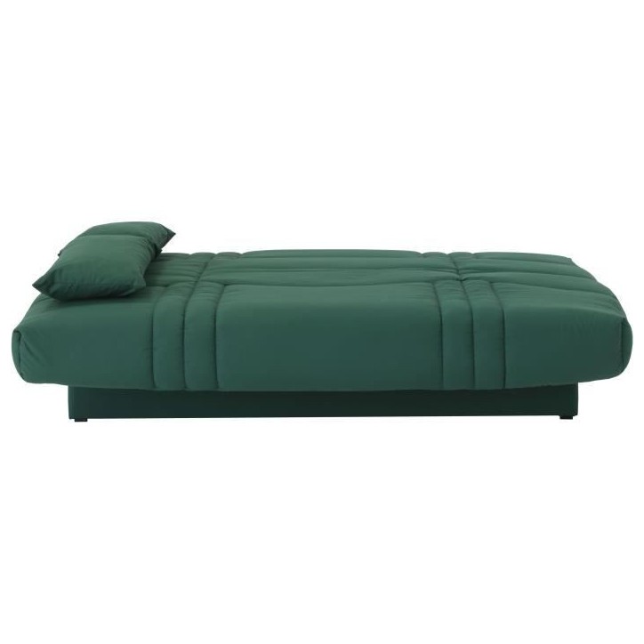 Banquette clic clac 3 places - tissu Vert foret - Style contemporain - L 190 x P 92 cm - DREAM Banquette clic clac 3 places - tissu Vert foret - Style contemporain - L 190 x P 92 cm - DREAM
