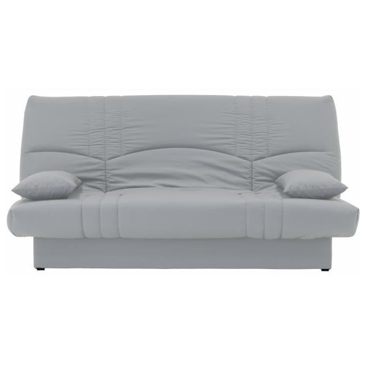 Banquette clic clac 3 places - Tissu gris clair - Style Contemporain - L 190 x P92 cm - DREAM Banquette clic clac 3 places - Tissu gris clair - Style Contemporain - L 190 x P92 cm - DREAM