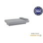 Banquette clic clac 3 places - Tissu gris clair - Style Contemporain - L 190 x P92 cm - DREAM Banquette clic clac 3 places - Tissu gris clair - Style Contemporain - L 190 x P92 cm - DREAM