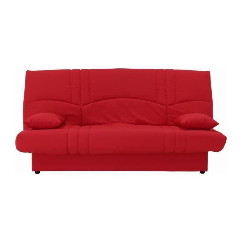 Banquette clic clac 3 places - Tissu rouge - Style Contemporain - L 19 Banquette clic clac 3 places - Tissu rouge - Style Contemporain - L 19