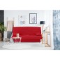 Banquette clic clac 3 places - Tissu rouge - Style Contemporain - L 190 x P 92 cm - DREAM