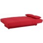 Banquette clic clac 3 places - Tissu rouge - Style Contemporain - L 190 x P 92 cm - DREAM