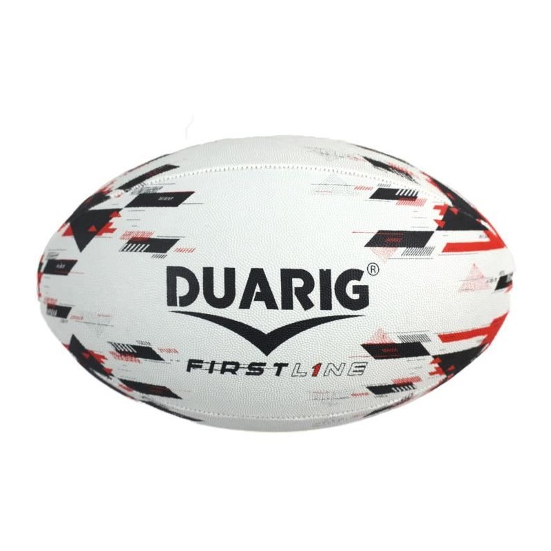 Ballon de rugby - Firstline - DUARIG - Noir et rouge - T5 Ballon de rugby - Firstline - DUARIG - Noir et rouge - T5